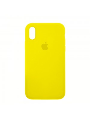 Чехол Silicone Case Full Cover iPhone XR Copy Canary Yellow (50)