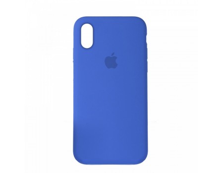 Чехол Silicone Case Full Cover iPhone XS Max Copy Royal Blue (3)