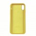 Чехол Silicone Case Full Cover iPhone XS Max Copy Yellow (4)