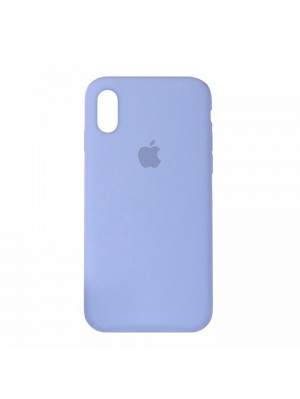 Чехол Silicone Case Full Cover iPhone XS Max Copy Lilac (5)