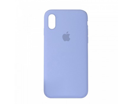 Чехол Silicone Case Full Cover iPhone XS Max Copy Lilac (5)