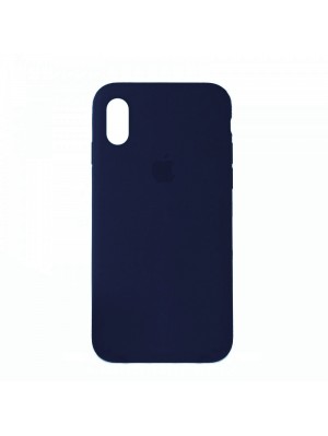 Чехол Silicone Case Full Cover iPhone XS Max Copy Dark Blue (8)