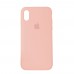 Чехол Silicone Case Full Cover iPhone XS Max Copy Pink (12)