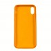 Чехол Silicone Case Full Cover iPhone XS Max Copy Orange (13)