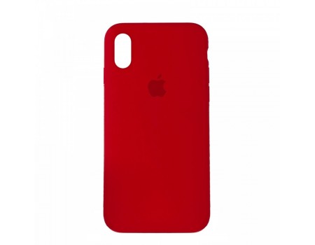 Чехол Silicone Case Full Cover iPhone XS Max Copy Red (14)