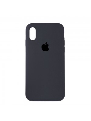 Чехол Silicone Case Full Cover iPhone XS Max Copy Dark Grey (15)