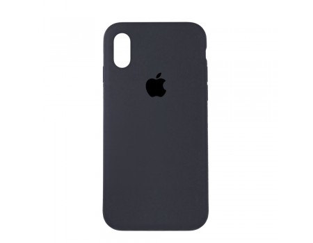 Чехол Silicone Case Full Cover iPhone XS Max Copy Dark Grey (15)