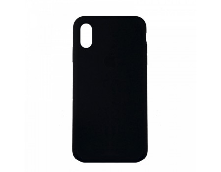 Чехол Silicone Case Full Cover iPhone XS Max Copy Black (18)