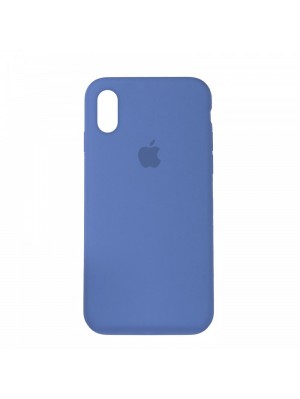 Чехол Silicone Case Full Cover iPhone XS Max Copy Azure (24)