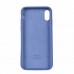 Чехол Silicone Case Full Cover iPhone XS Max Copy Azure (24)