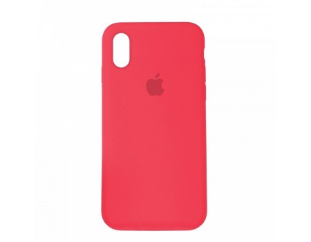 Чехол Silicone Case Full Cover iPhone XS Max Peach (30)