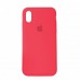 Чехол Silicone Case Full Cover iPhone XS Max Peach (30)