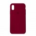 Чехол Silicone Case Full Cover iPhone XS Max Copy Rose Red (37)