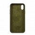 Чехол Silicone Case Full Cover iPhone XS Max Copy Army Green (45)