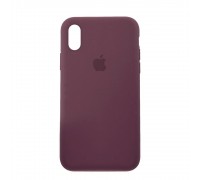 Чехол Silicone Case Full Cover iPhone XS Max Copy Maroon (42)