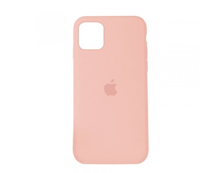 Чехол Silicone Case Full Cover iPhone 11 Copy Pink (12)