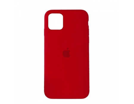 Чехол Silicone Case Full Cover iPhone 11 Copy Red (14)