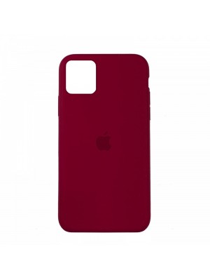 Чехол Silicone Case Full Cover iPhone 11 Copy Rose Red (37)