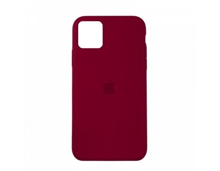 Чехол Silicone Case Full Cover iPhone 11 Copy Rose Red (37)