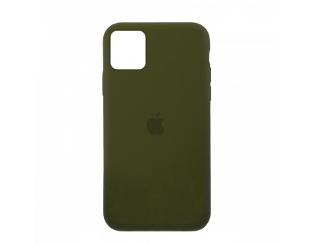 Чехол Silicone Case Full Cover iPhone 11 Copy Atrovirens (54)