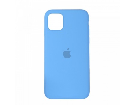 Чехол Silicone Case Full Cover iPhone 11 Pro Copy Blue (16)