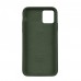 Чехол Silicone Case Full Cover iPhone 11 Pro Copy Dark Olive (35)