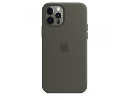 Чехол Silicone Case Full Cover iPhone 11 Pro Copy Dark Olive (35)