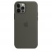 Чехол Silicone Case Full Cover iPhone 11 Pro Copy Dark Olive (35)