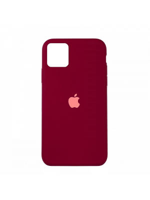 Чехол Silicone Case Full Cover iPhone 11 Pro Copy Rose Red (37)