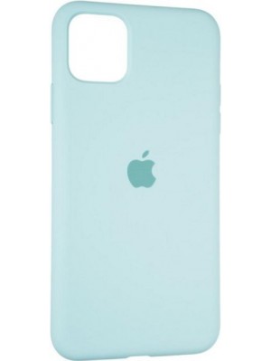 Чехол Silicone Case Full Cover iPhone 11 Pro Copy Sea Blue (21)