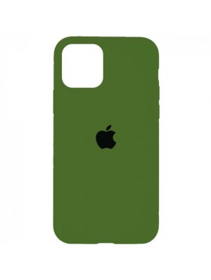 Чехол Silicone Case Full Cover iPhone 11 Pro Copy Army Green (45)