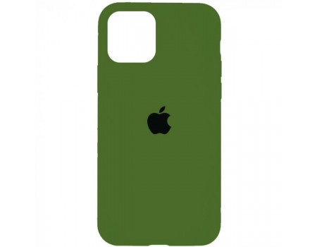 Чехол Silicone Case Full Cover iPhone 11 Pro Copy Army Green (45)