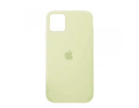 Чехол Silicone Case Full Cover iPhone 11 Pro Copy Mellow Yellow (51)