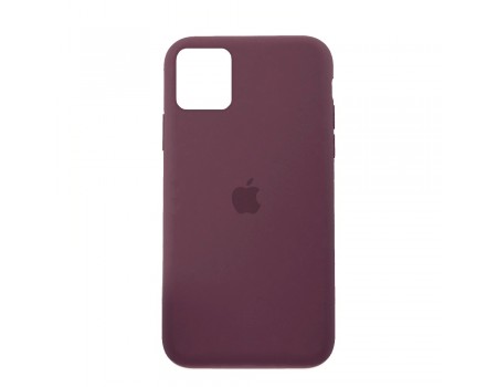 Чехол Silicone Case Full Cover iPhone 11 Pro Copy Maroon (42)