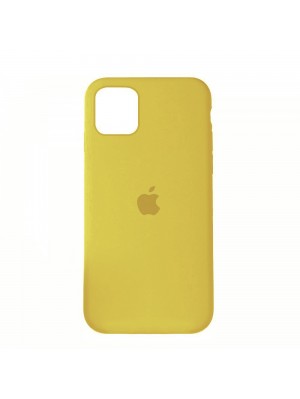 Чехол Silicone Case Full Cover iPhone 11 Pro Max Copy Yellow (4)