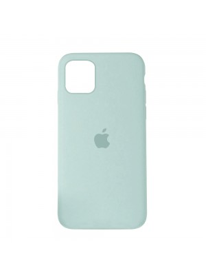 Чехол Silicone Case Full Cover iPhone 11 Pro Max Copy Mist Blue (26)