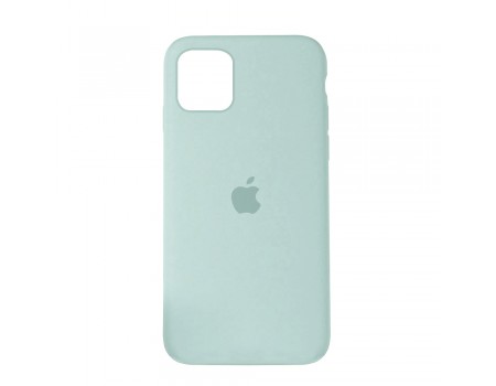 Чехол Silicone Case Full Cover iPhone 11 Pro Max Copy Mist Blue (26)