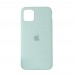 Чехол Silicone Case Full Cover iPhone 11 Pro Max Copy Mist Blue (26)