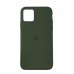 Чехол Silicone Case Full Cover iPhone 11 Pro Max Copy Dark Olive (35)