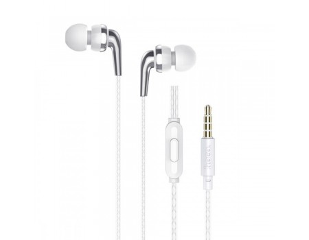Навушники Hoco M71 Inspiring universal earphones with mic White