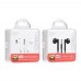 Навушники Hoco M64 Melodious wire control earphones with mic White