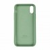 Чехол Silicone Case Full Cover iPhone XR Copy Pine Green (55)