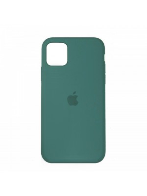 Чехол Silicone Case Full Cover iPhone 11 Copy Pine Green (55)