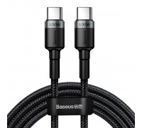 Кабель Baseus Cafule PD2.0 100W flash charging Type-C For Type-C cable ( 20V 5A ) 2m Gray + Black