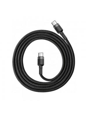 Кабель Baseus Cafule Series Type-C PD2.0 60W Flash charge Cable ( 20V 3A ) 1M Gray Black