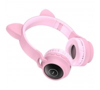 Навушники Bluetooth Hoco W27 Cat Ear Wireless Headphones Pink