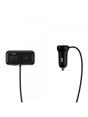 FM-трансмітер Baseus T typed S-16 wireless MP3 car charger ( English Version ) Black