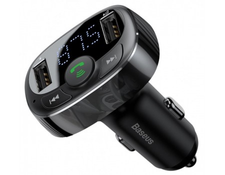 FM-трансмітер Baseus T typed Bluetooth MP3 charger ( Standard edition ) Black