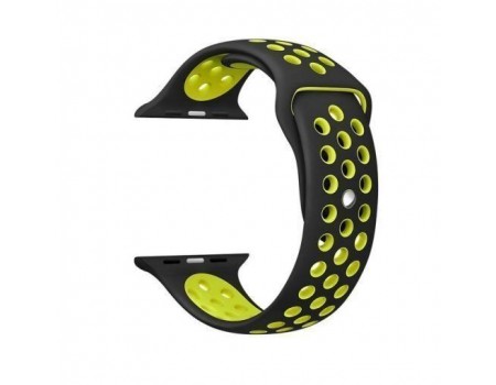 Ремешок Nike Sport Apple Watch 38/40/41 mm Black+Yellow (2)