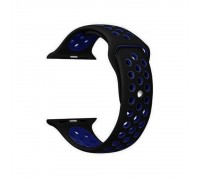 Ремінець Nike Sport Apple Watch 42/44mm Black + Blue (8)